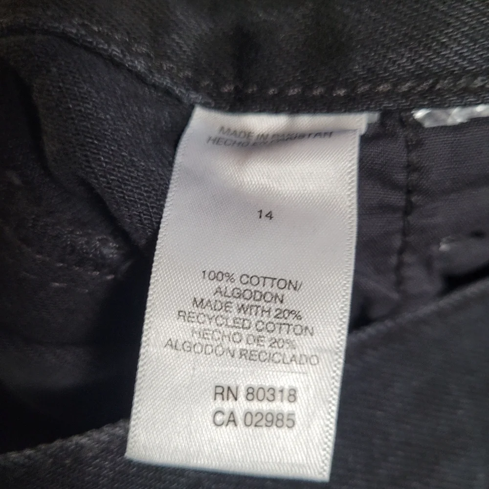 Aeropostale Black High Rise Baggy Jean Women's Size 14 NWT
